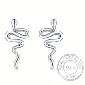 2/$30 Genuine 925 Sterling Silver Tiny Snake Earrings